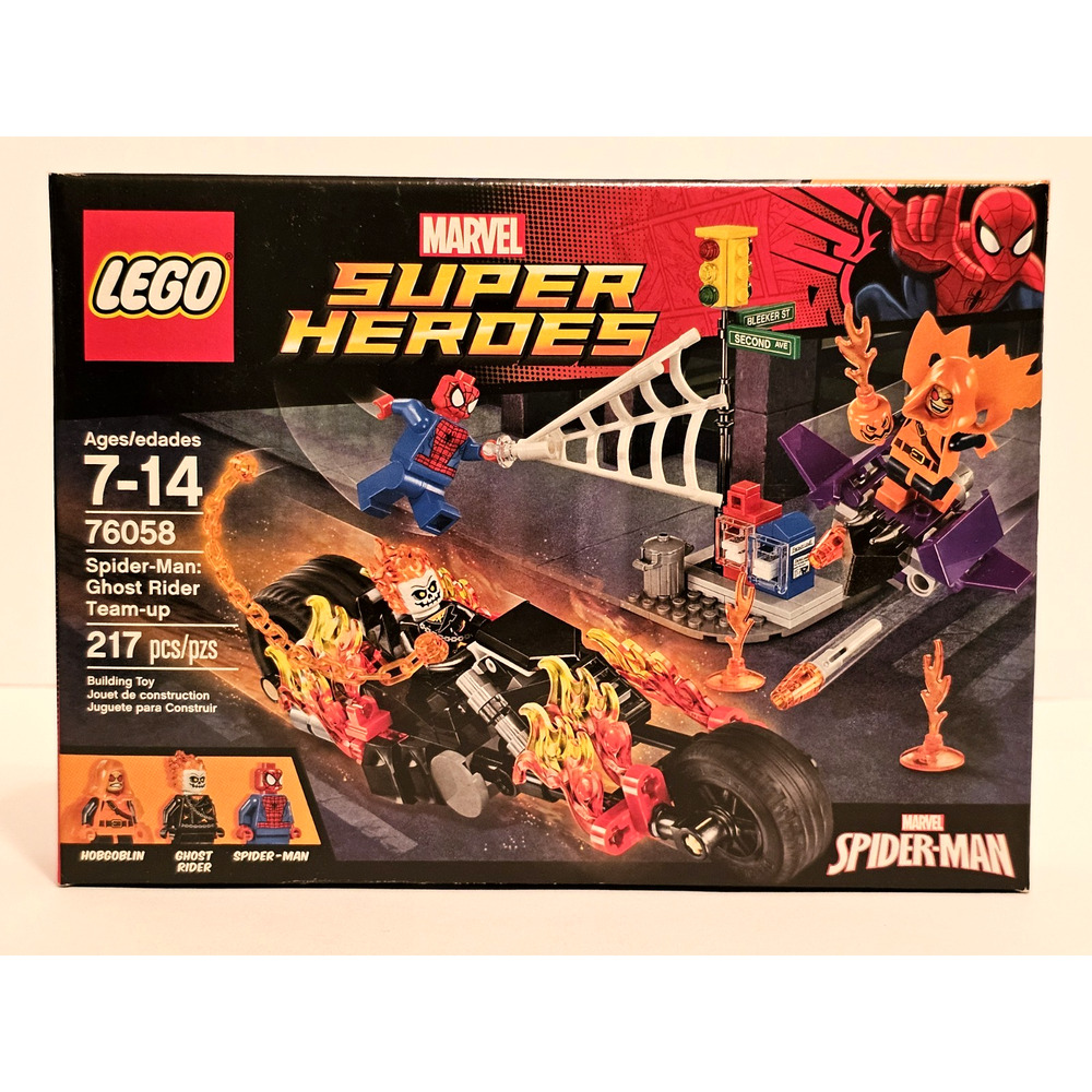 SPIDERMAN GHOST RIDER TEAM UP Marvel Super Heroes LEGO Set #76058 RETIRED Sealed